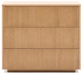 Komoda w dekorze dębu w naturalnym kolorze 90x79x50 cm Helvine – Kave Home