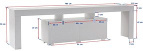 Stolik TV Enclave Natural White