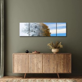 Obraz - Zmiana pór roku (170x50 cm)