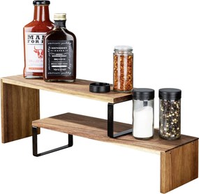 Półka kuchenna narożna, drewno akacjowe, Vali, WENKO