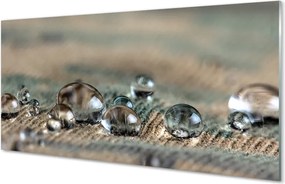 Szklany Panel Tekstura Kropli w Zbliżeniu