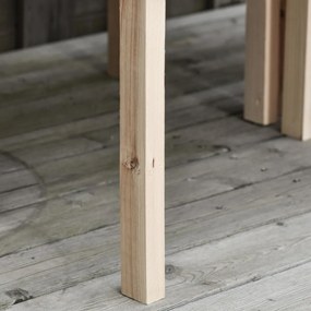 Outsunny Wysoka Grządka Skrzynka na Rośliny, odporna na warunki atmosferyczne, Drewno Twarde, 50 cm x 30 cm x 60 cm, Naturalna