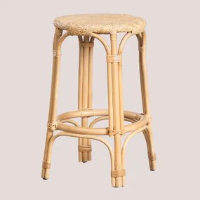 Jachel Rattanowy Wysoki Stołek 65 Cm Miel - Sklum