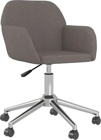 Ciemnoszary fotel obrotowy do biurka F6-F11