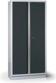 Metalowa szafa warsztatowa G2, 2000 x 915 x 458 mm, grafitowy
