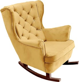 Fotel Relax z Tapicerowanym Siedzeniem i Podłokietnikami, Fotel TV 102x81x95cm Złoty_29822