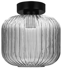 Lampa ze szklanym kloszem grafitowa L9-K39