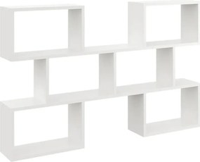 Biała minimalistyczna półka na książki N7-K19