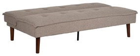 Szarobeżowa rozkładana sofa z tkaniny szenilowej 181 cm – Ixia