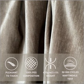 Jasnobrązowe łóżko kontynentalne ze schowkiem 140x200 cm Ava – Maison de Rêve