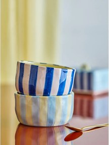 Żółte/niebieskie ceramiczne miski zestaw 4 szt. 300 ml Phoenix – Bloomingville