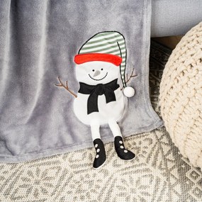 4Home Świąteczny koc Frosty Snowman, 150 x 200 cm