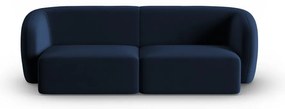 Niebieska aksamitna sofa 188 cm Paolo – Milo Casa