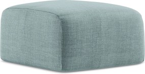 Pufa - z tkaniny strukturalnej - jeans - LEILA