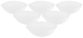 Altom Zestaw opalowych szklanych misek White harmony 16 cm, 6 szt.