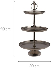 Metalowa patera 3 poziomy, 50 cm