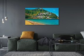 Zdjęcie na płótnie Plaża u Podnóża Szczytów