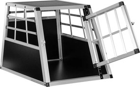 Skrzynia transportowa aluminiowa dla psów, 54 × 69 × 51 cm,