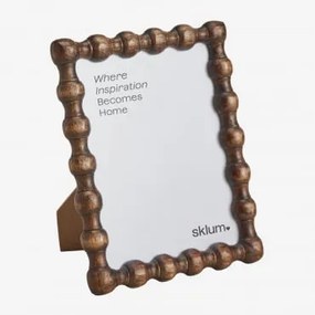 Ramka Na Zdjęcia Z Drewna Mango Tessaia Ciemny Drewniany Uchwyt & 15 X 20 Cm - Sklum