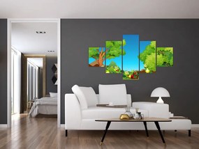 Obraz  - Wesołe żaby (125x70 cm)