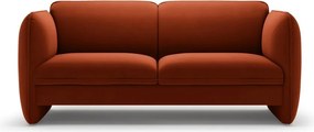 Ceglasta aksamitna sofa 168 cm Georgia – Micadoni