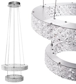 LAMPA WISZĄCA LED KRYSZTAŁOWA MS006-CP Chrom
