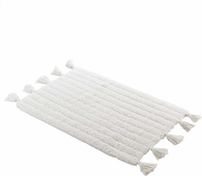 Dywanik łazienkowy MINATIS, 100% bawełny, z frędzlami, 50 x 82 cm