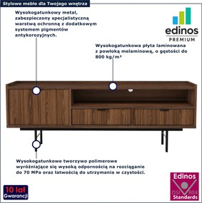 Szafka RTV na nóżkach 150 cm orzech warmia H3-P37