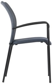 Krzesło biurowe HN-7501 szare/czarne STEMA