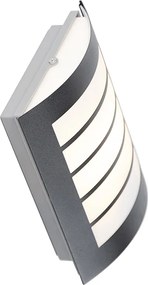 Lampa ścienna zewnętrzna czarna IP44 z czujnikiem zmierzchu - Miro