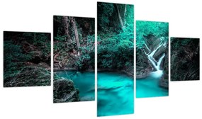 Obraz - Turkusowe jezioro (125x70 cm)
