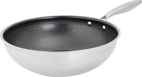 Wok COSY & TRENDY HEXAPRO 24 cm Stal Nierdzewna 3WARSTWOWY Ceramiczna Powłoka Nieprzywierająca Bez PFAS Wszystkie Rodzaje Kuchenek Indukcyjnych