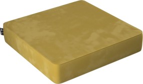 Puf Square kolor zielony tkanina połyskliwa, welwetowa