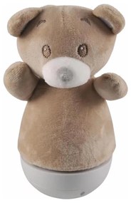 LED RGB lampka nocna dla dzieci z melodią 3xAAA/5V miś