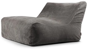 Ciemnoszary sztruksowy worek do siedzenia Sofa Lounge – SLOWDOWN