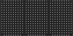 Tablica narzędziowa PAULA, 1200 x 600 x 10 mm, All Black: czarna