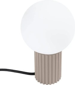 Taupe ryflowana lampka nocna P7-S82