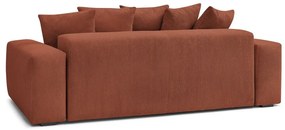 Ceglasta sztruksowa sofa 280 cm Voltaire – Bobochic Paris