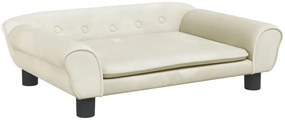 Kremowa sofa dziecięca z aksamitu - Pergio