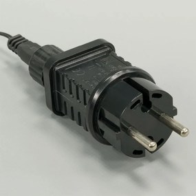 Świąteczna dekoracja renifer z saniami, ciepła biel, 140 cm