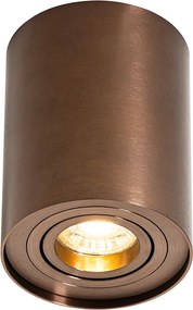 Nowoczesny reflektor sufitowy ciemnobrązowy, regulowany i obrotowy - Rondoo Up