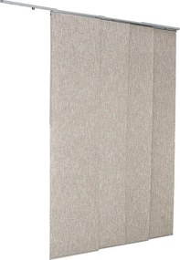 Zasłona Panelowa SucceBuy Pionowa na Szynie 116-218 cm Szerokości, Panele Japońskie Regulowane do 243 cm Wysokości, Idealna do Drzwi Przesuwnych