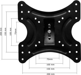 Uchwyt ścienny mały ze standardem VESA 37''