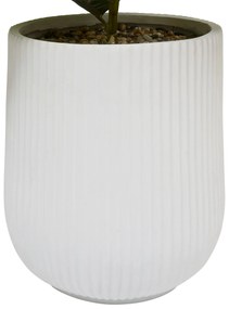 Sztuczna hortensja w ceramicznej doniczce MIKA, biała, wys. 100 cm