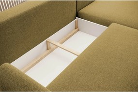 Narożnik BONO z funkcją spania Drewniane nóżki Eleganckie podłokietniki Głębokie siedzisko Prawa strona Barrel 48