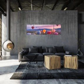 Obraz - Balony na ogrzane powietrze (170x50 cm)