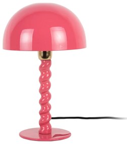 Różowa lampa stołowa z metalowym kloszem (wysokość 39 cm) Prisa – Leitmotiv