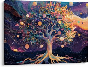 Obraz – Fioletowe drzewo pełne energii (70x50 cm)