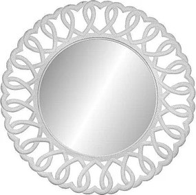 Lustro 91x91x2 cm biała ramka Rimini