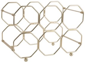 Stojak na wino HONEYCOMB, na 6 butelek, 31 x 22 x 16,5 cm